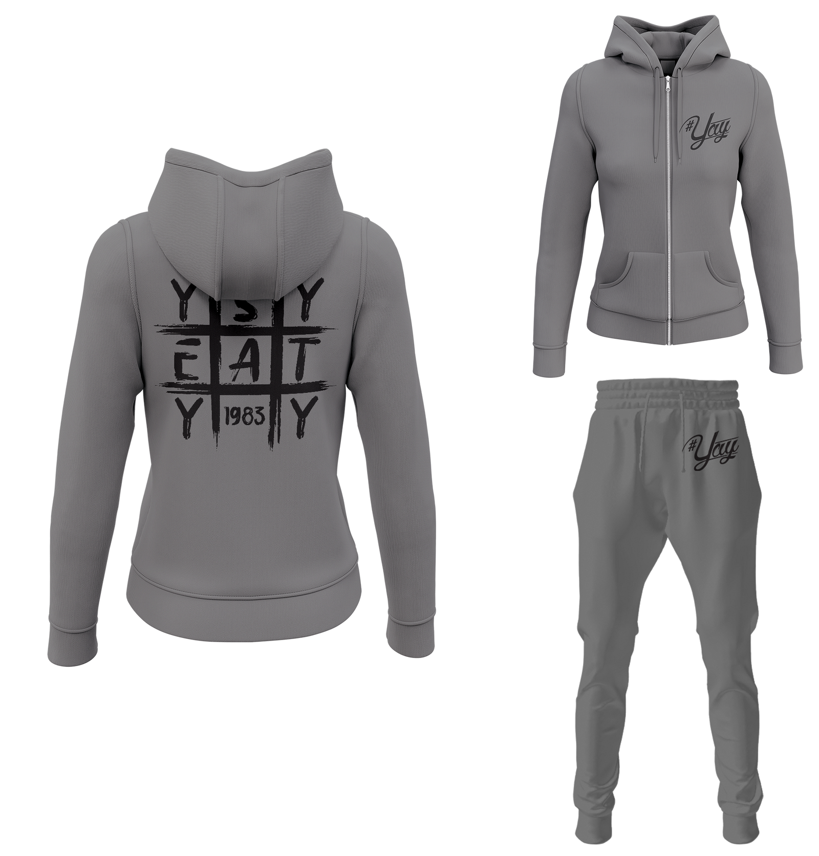Women's Tic Tac Yay Zipped Sweatsuits