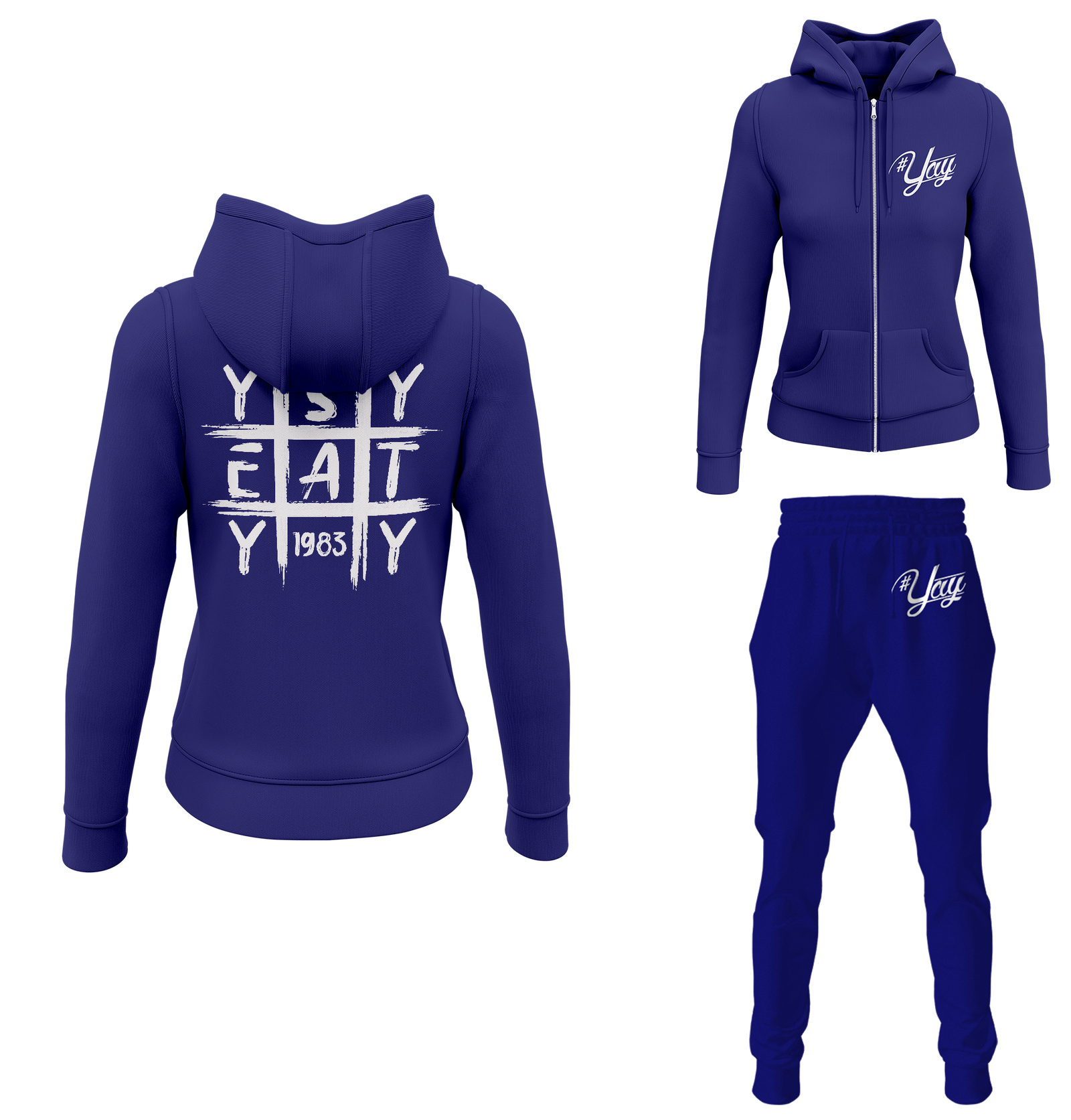 Women's Tic Tac Yay Zipped Sweatsuits