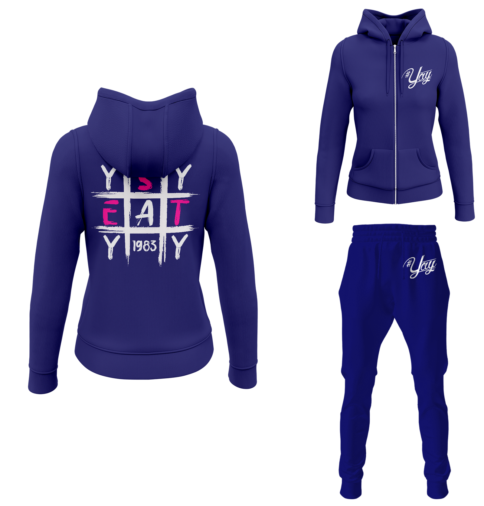 Women's Tic Tac Yay Zipped Sweatsuits