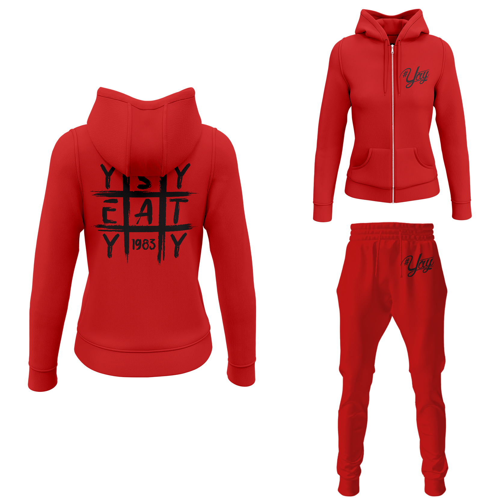 Women's Tic Tac Yay Zipped Sweatsuits