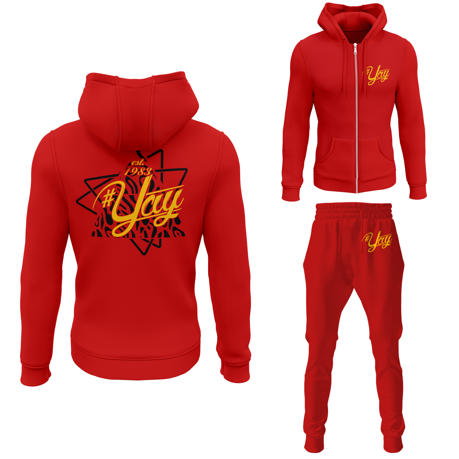 Men's Tri Yay Zipped Sweatsuits