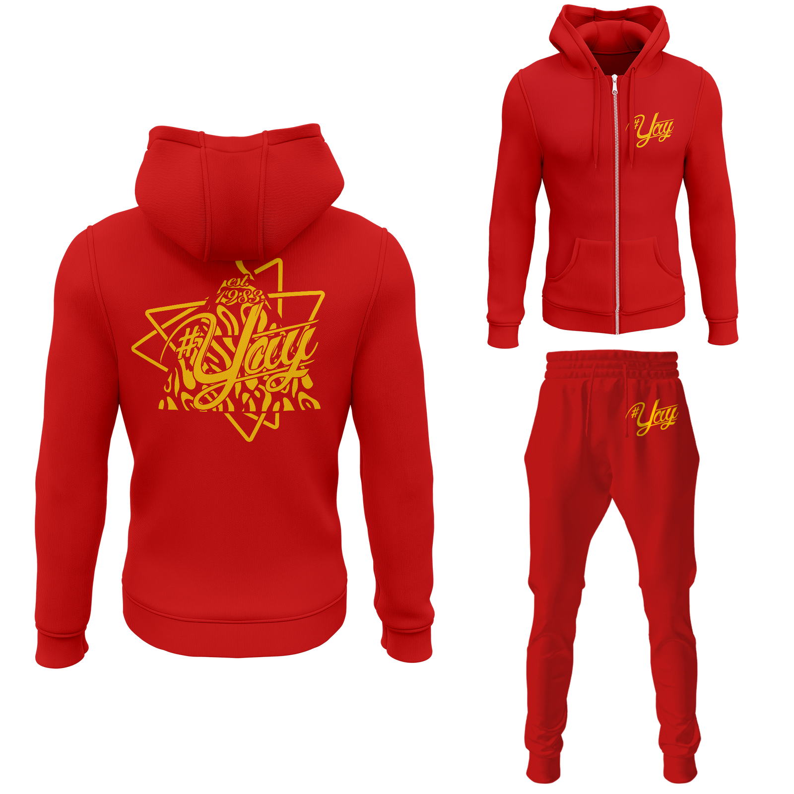 Men's Tri Yay Zipped Sweatsuits