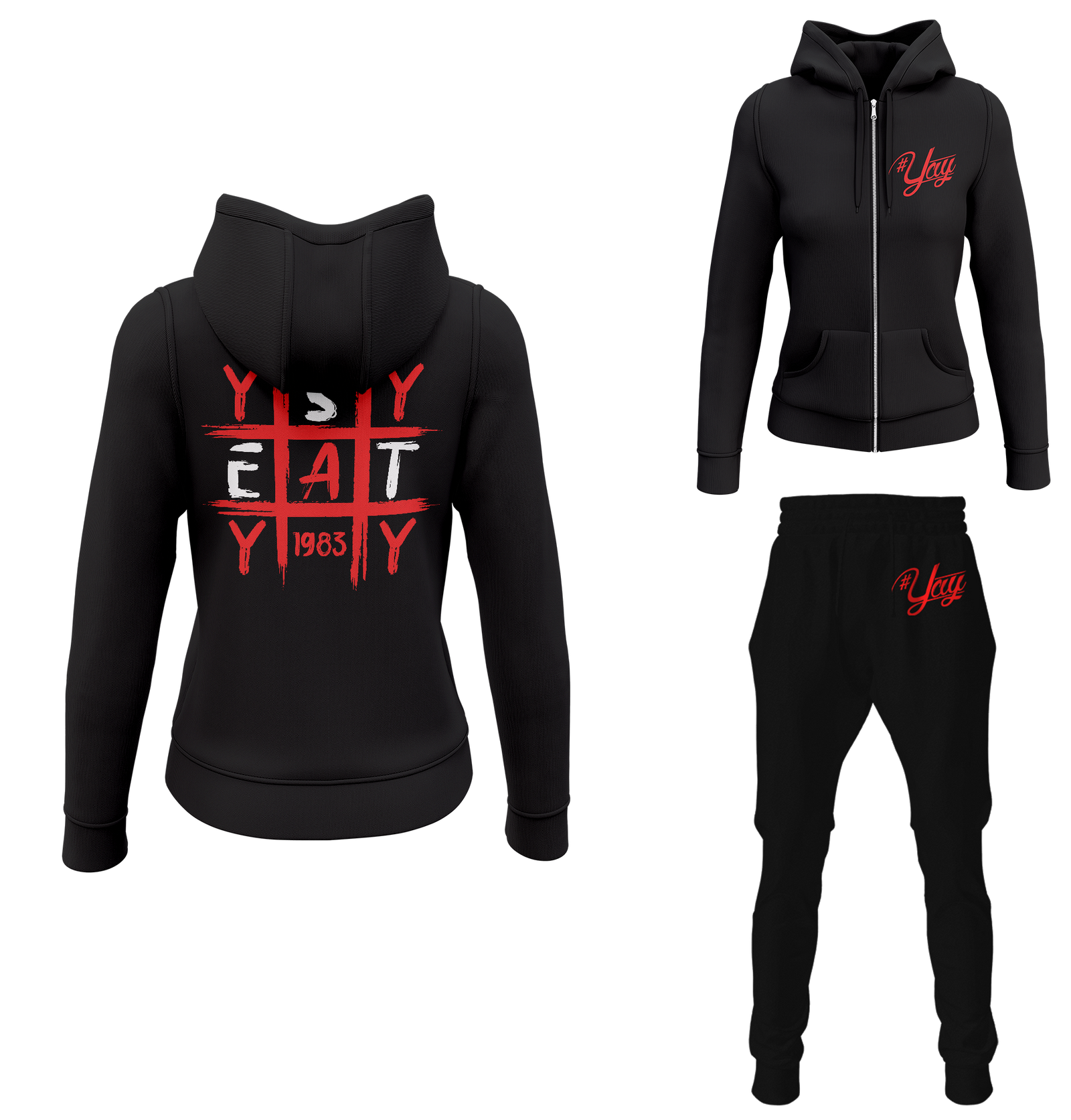 Women's Tic Tac Yay Zipped Sweatsuits