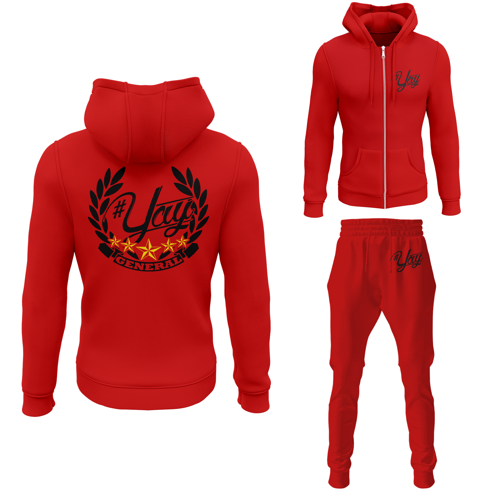 Chinx Men's General Yay Zipped Sweatsuits