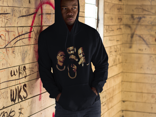 CHINX DRUGZ, STACK BUNDLES, BIGGIE SMALLS ,2PAC HOODIE