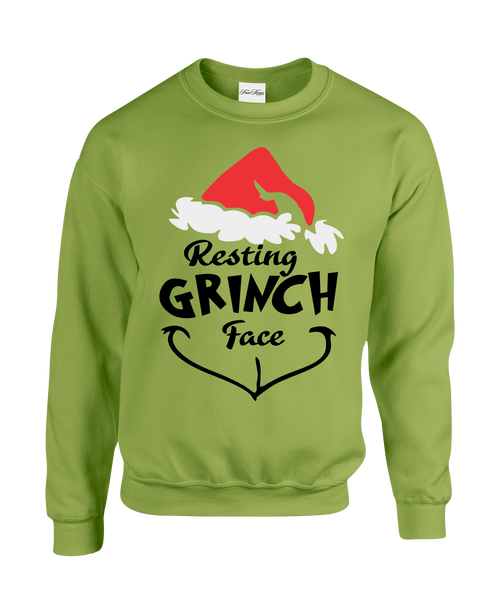 Resting Grinch Face Sweatshirt