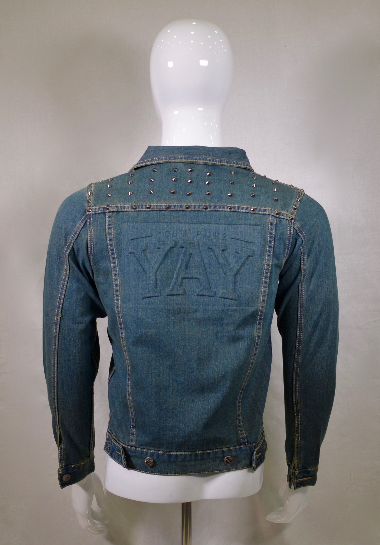 Chinx Yay Press Vintage Spiked Denim Jacket