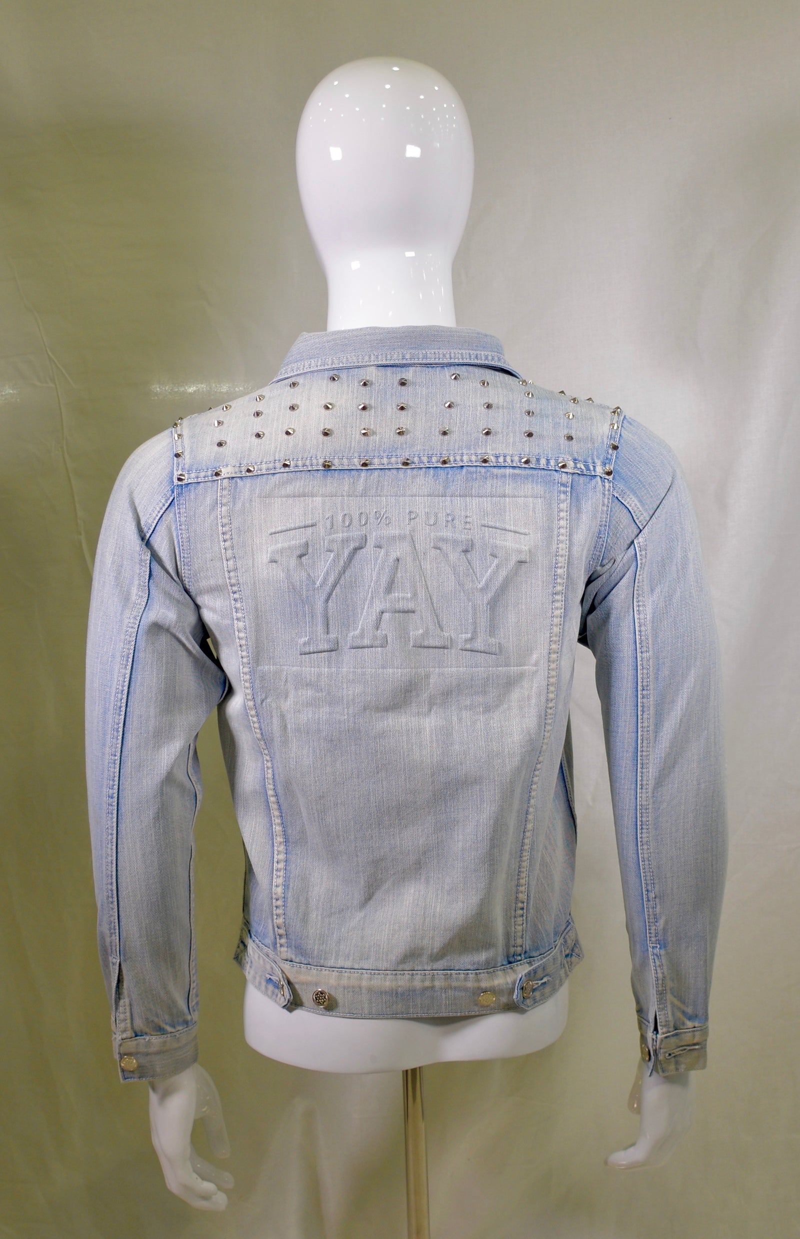 Chinx Yay Press Vintage Spiked Denim Jacket