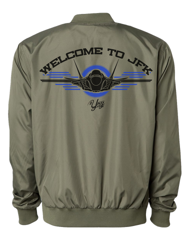 Diamond YAY JFK NYCBG Bomber Jacket (Army Green)
