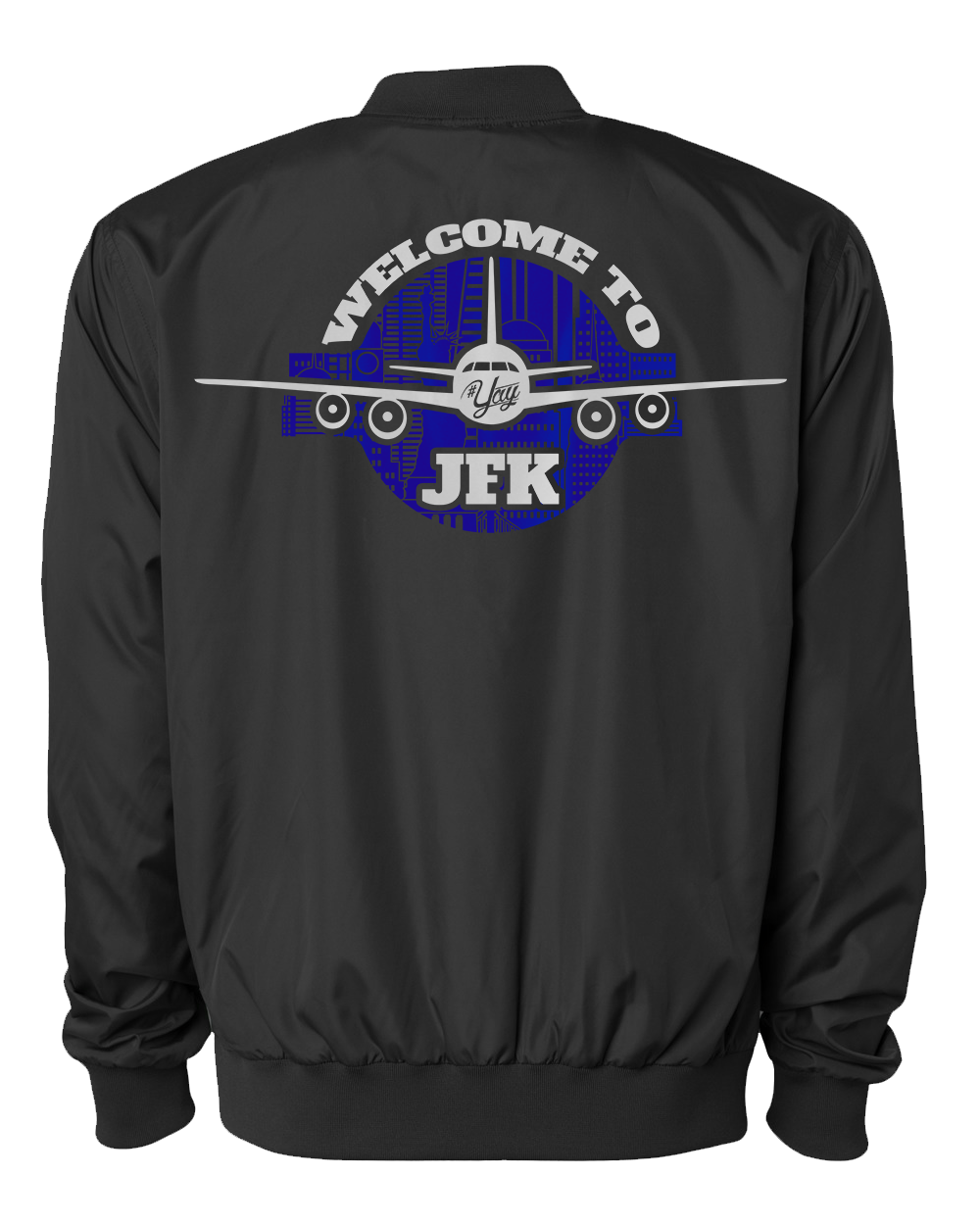 Mono YAY JFK NYCBG Bomber Jacket (Black)