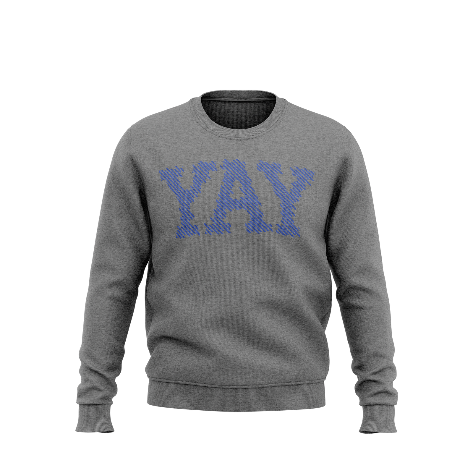 YAY Lines Crewneck Sweatshirt (Gray)