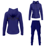 Four Kings Women's V1 Zipped Sweatsuit (Navy Blue)