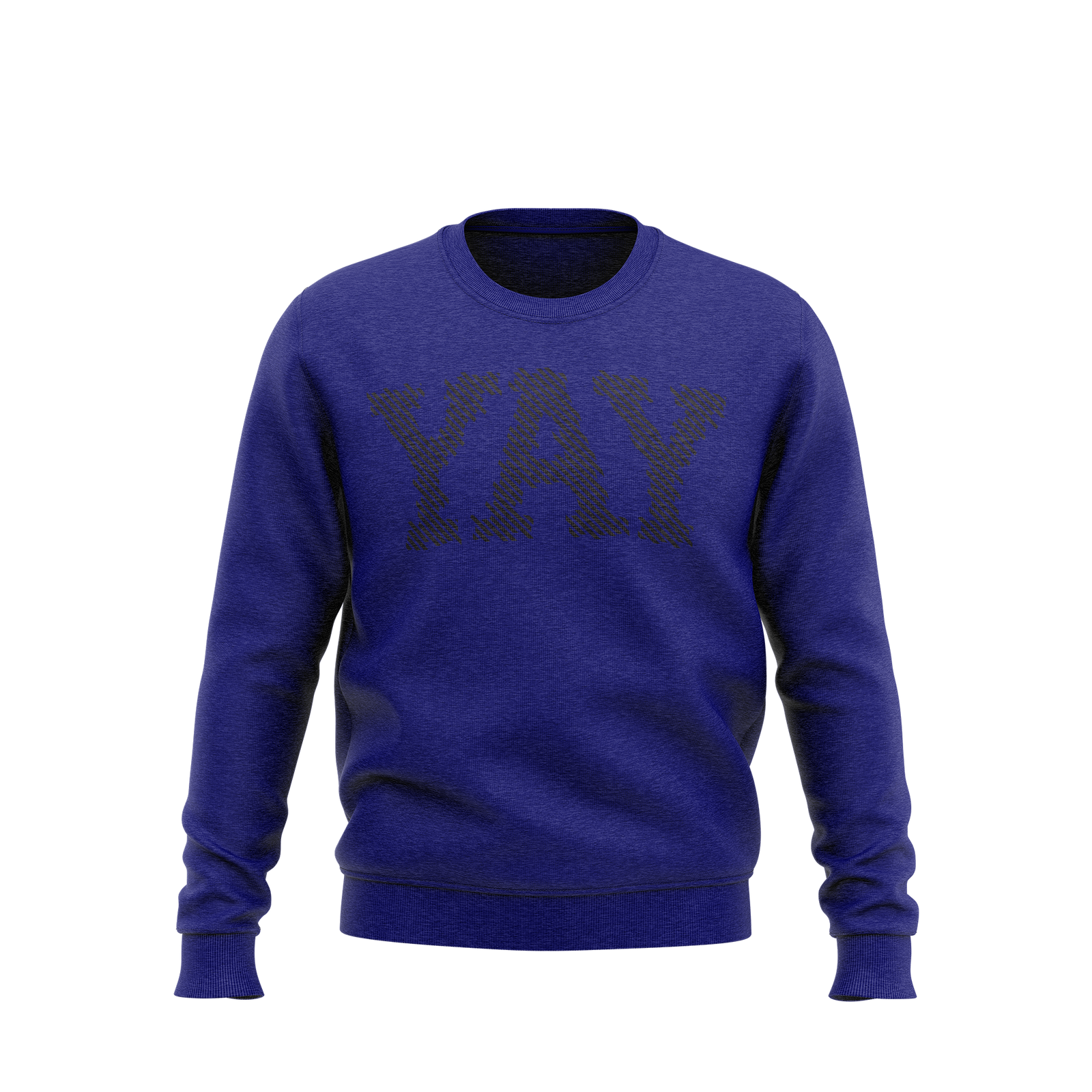 YAY Lines Crewneck Sweatshirt (Navy Blue)