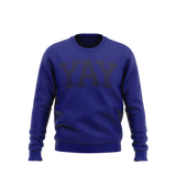 YAY Lines Crewneck Sweatshirt (Navy Blue)