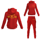 Four Kings Women's V1 Pullover Sweatsuit (Red)
