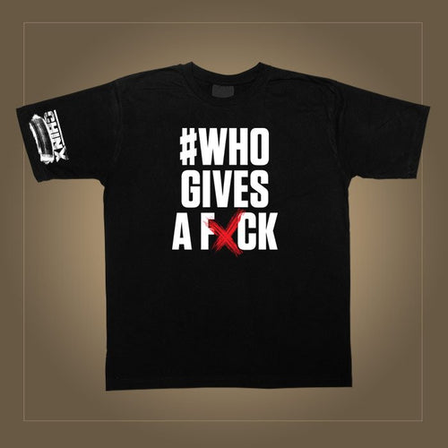 Chinx #Who Gives A Fxck Black Tee